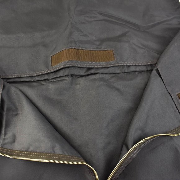 LOUIS VUITTON: Brown "LV" Logo, Long Garment Cover/Bag w/ Shoe Pouch (ow) - Picture 5 of 10